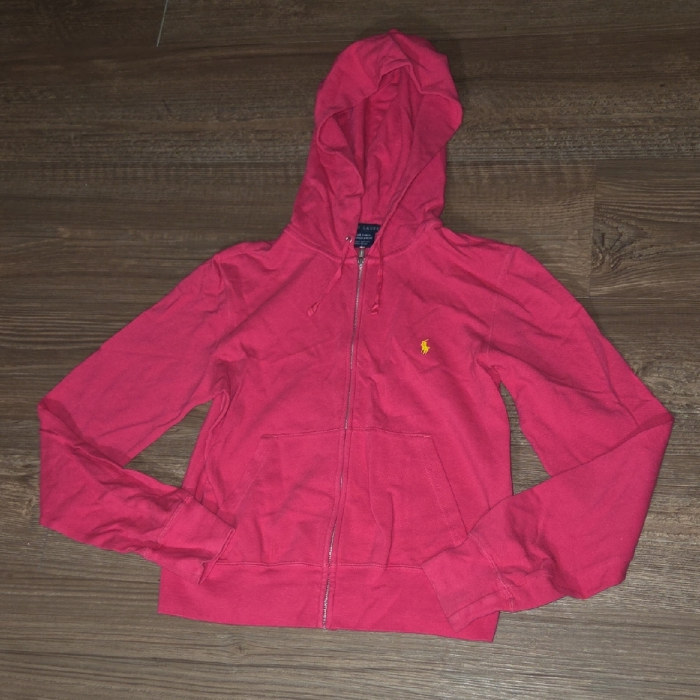 Ralph Lauren Pink Zip-Up Hoodie
